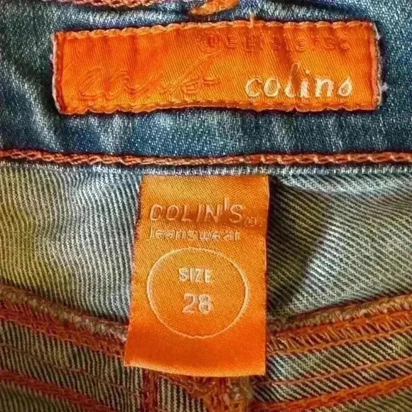 Colin’s Straight Cut & Leg Jeans Women’s 28 Cropped Unique & Artful Dye - Picture 2 of 9